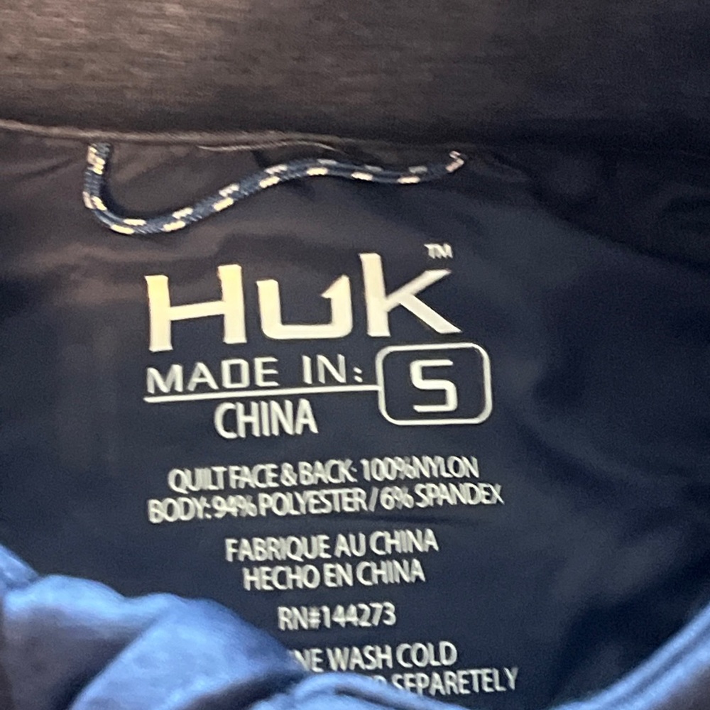 Men's Huk Scale Hybrid Jacket Blue Size Small. S - Picture 5 of 12